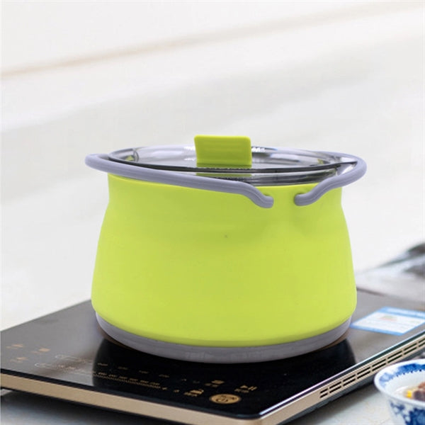 Travel silicone folding water bottle