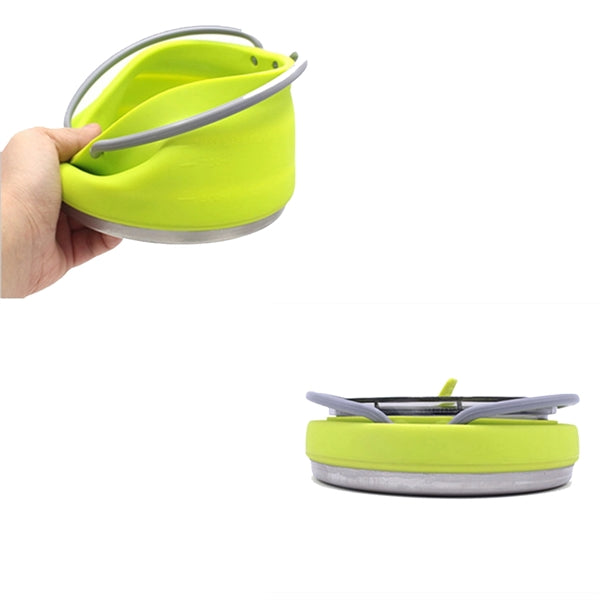 Travel silicone folding water bottle