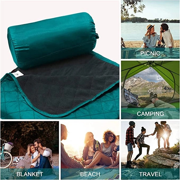 Outdoor Warm Large Blanket Picnic Beach Mat With Storage Bag