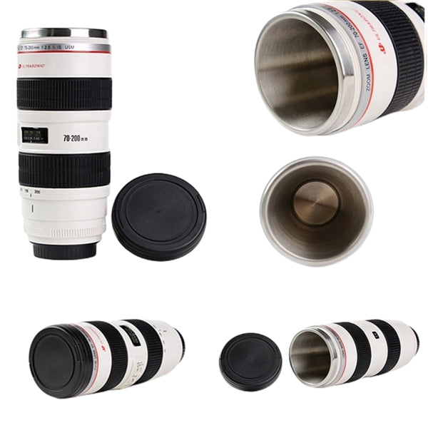 14 oz Travel Car Water Vacuum Simulation Camera Lens Mugs