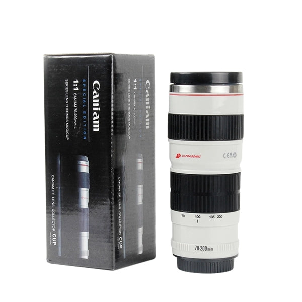 14 oz Travel Car Water Vacuum Simulation Camera Lens Mugs