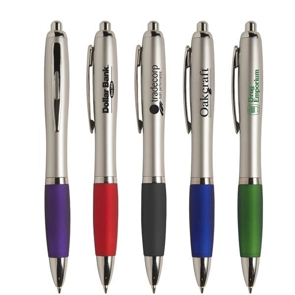 Plastic Grip Click Ballpoint Pen
