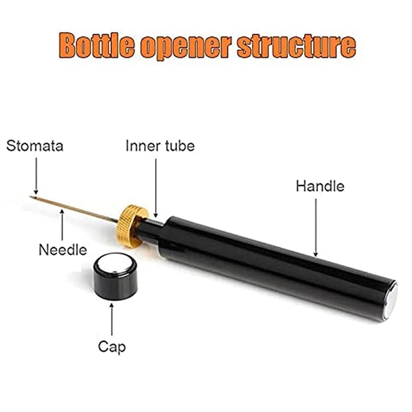 Needle Air Pressure Pump Cork Remover Wine Bottle Opener