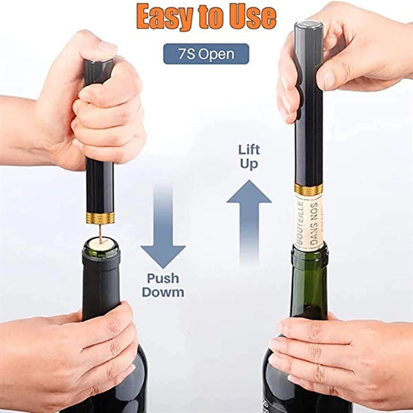 Needle Air Pressure Pump Cork Remover Wine Bottle Opener