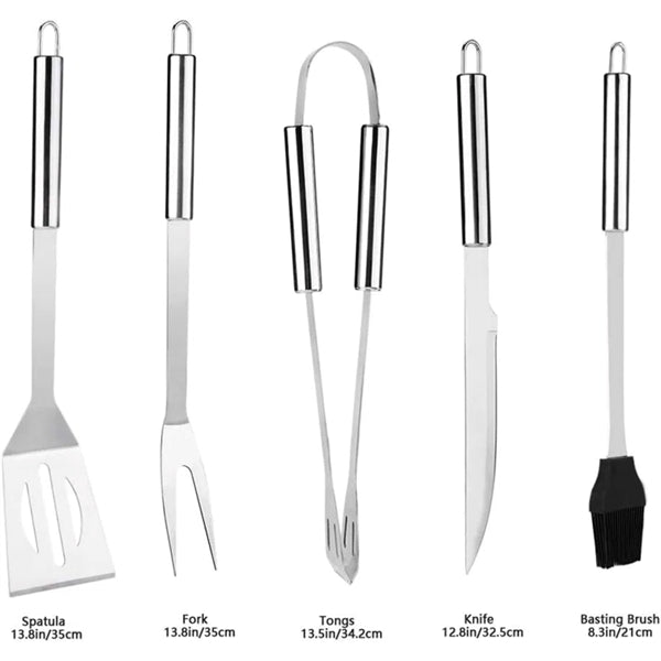 5Pcs BBQ Grill Accessories Tools Set