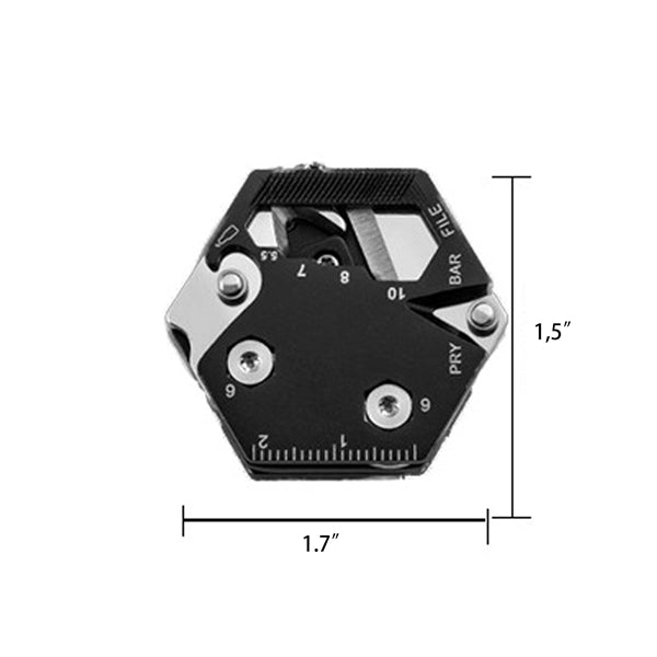 Hexagonal Multifunctional Coin Folding Knife
