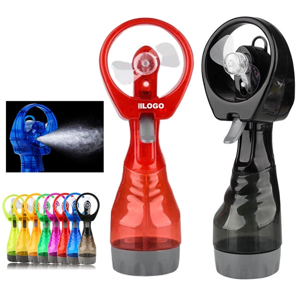 Handheld Battery Powered Water Misting Spray Cooling Fan
