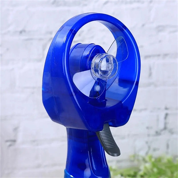 Handheld Battery Powered Water Misting Spray Cooling Fan