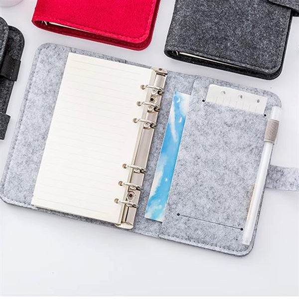 A5 Soft Felt Cover Notebook
