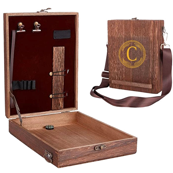 Multifunctional Wooden Crossbody Messenger Bag