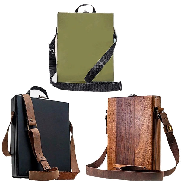Multifunctional Wooden Crossbody Messenger Bag