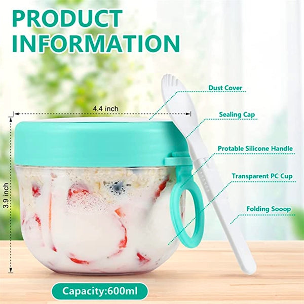 Plastic Overnight Oatmeal Cup
