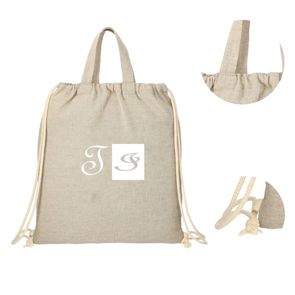 Recycled Cotton Drawstring Bag