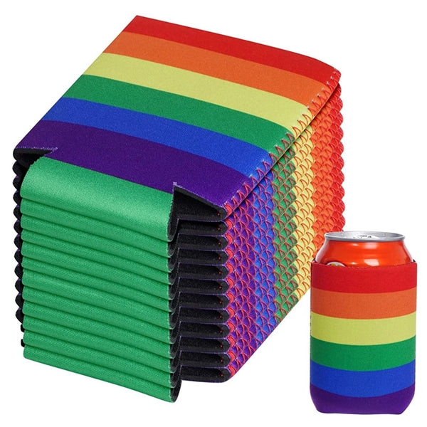Rainbow Pride Can Coolers