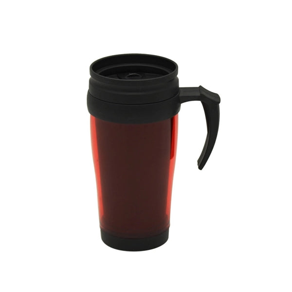 15 Oz Double Wall Plastic Insulated Travel Mug