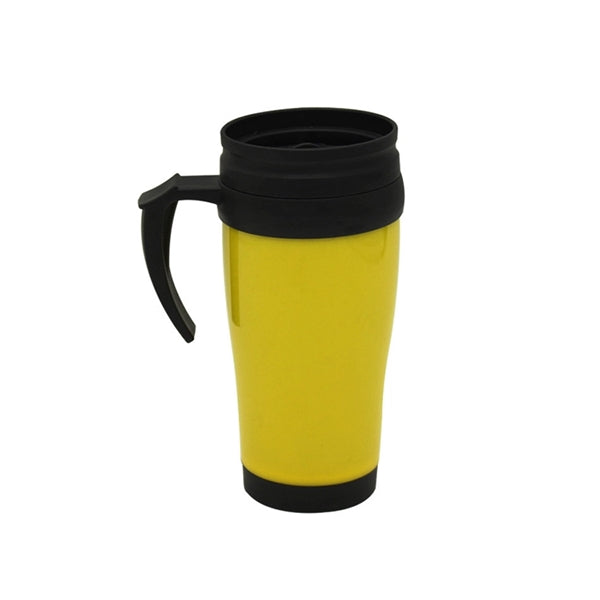 15 Oz Double Wall Plastic Insulated Travel Mug