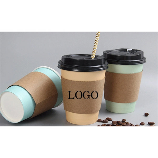 Craft Paper Coffee Cup Sleeve