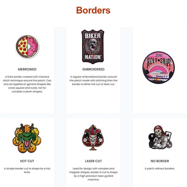 3" Custom 100% Embroidered Patches - Iron on Backing