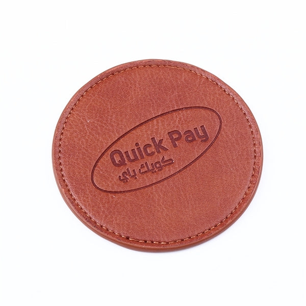 Leather coasters