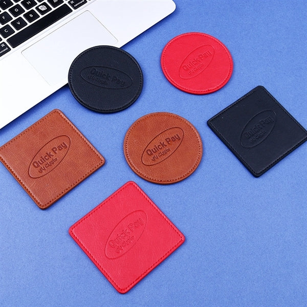 Leather coasters