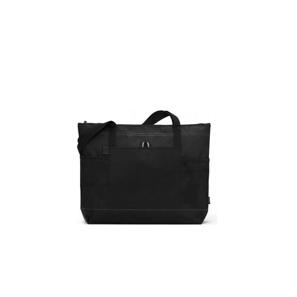 Oxford Zipper Tote Bag with Mesh Pockets