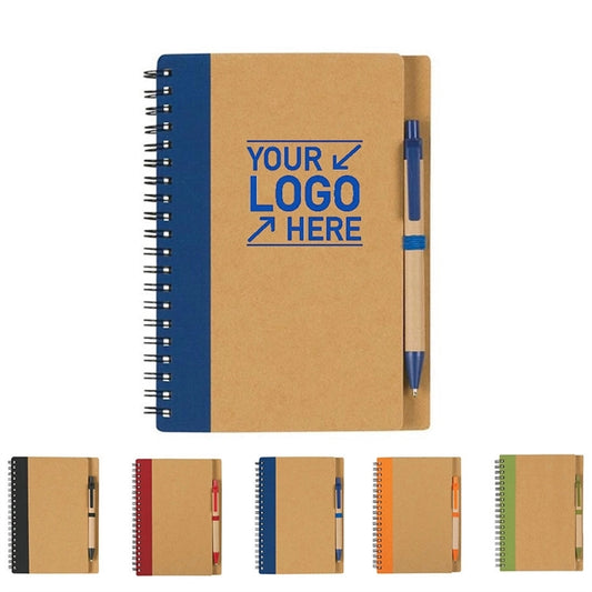 Spiral Notebook with Ballpoint Pen