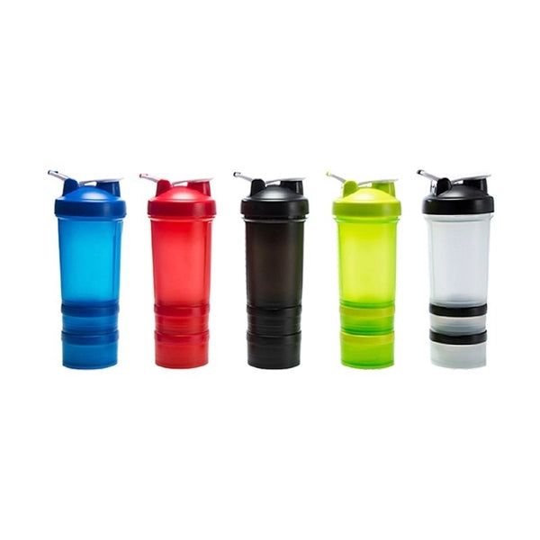Plastic Gym Sport Water Bottle Protein Shaker Cup