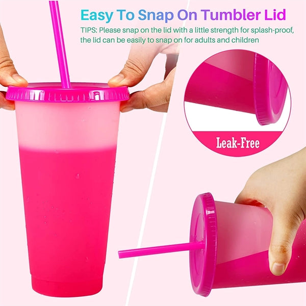 24 Oz Color Changing Cups
