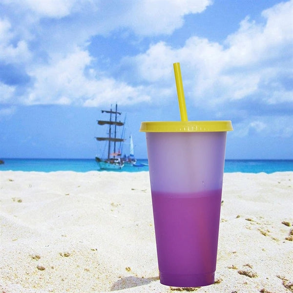 24 Oz Color Changing Cups
