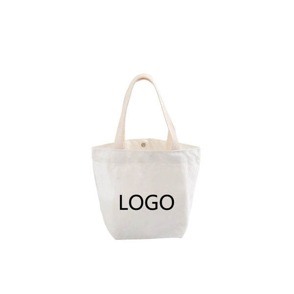 Canvas Shopping Tote Bag with Bottom and Sides
