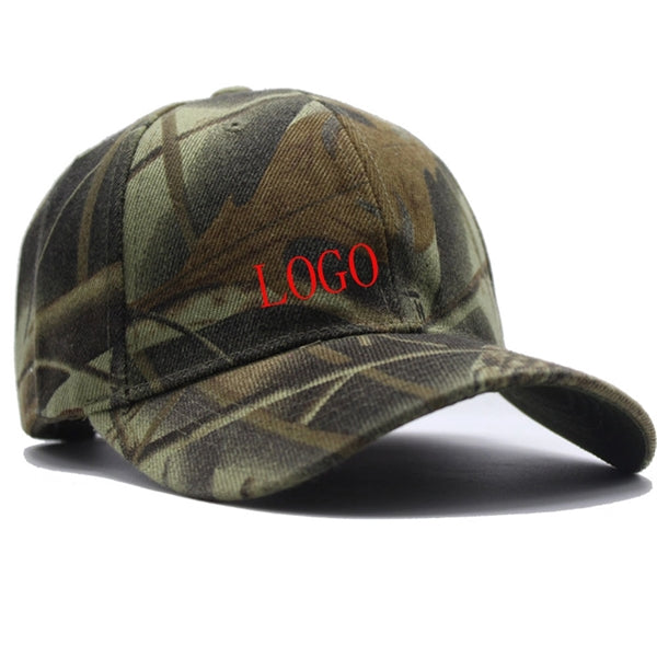 Camouflage Cotton Blend Twill 6 Panel Baseball Cap