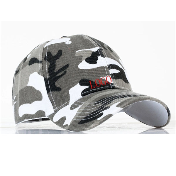 Camouflage Cotton Blend Twill 6 Panel Baseball Cap