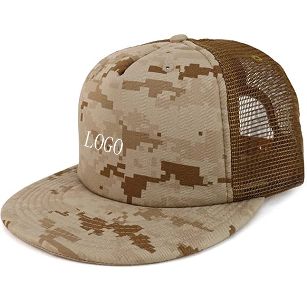 Camo Twill Mesh Trucker Hat