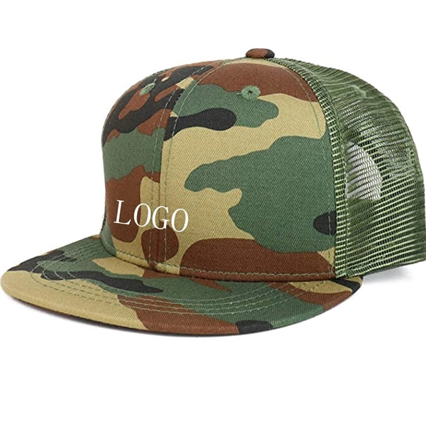 Camo Twill Mesh Trucker Hat