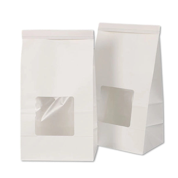 Kraft Tin Tie Bags with Clear Window