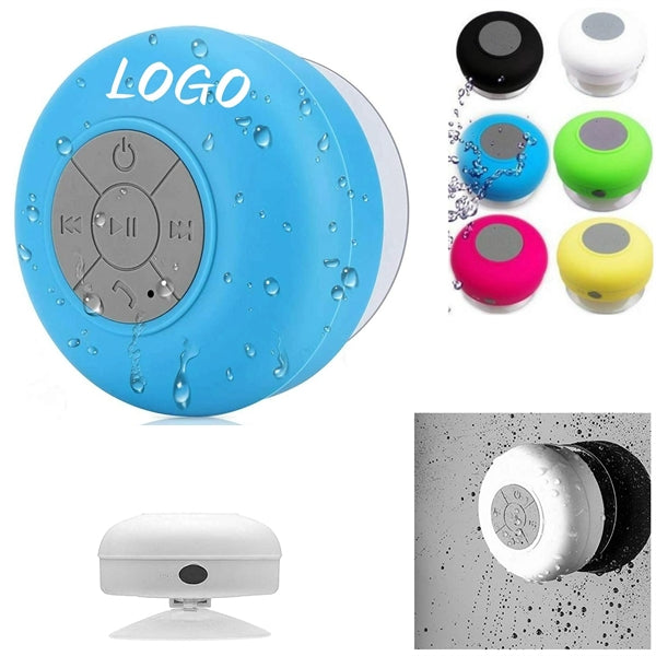 Waterproof Mini Bluetooth Speaker with Suction Cup