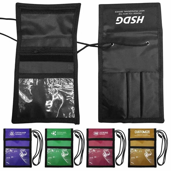 Neck Wallet and Badge Card Holder