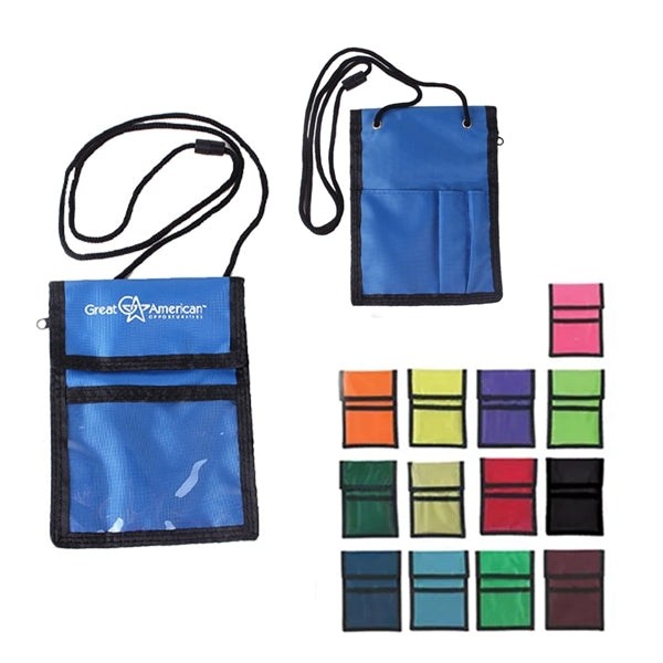 Neck Wallet and Badge Card Holder