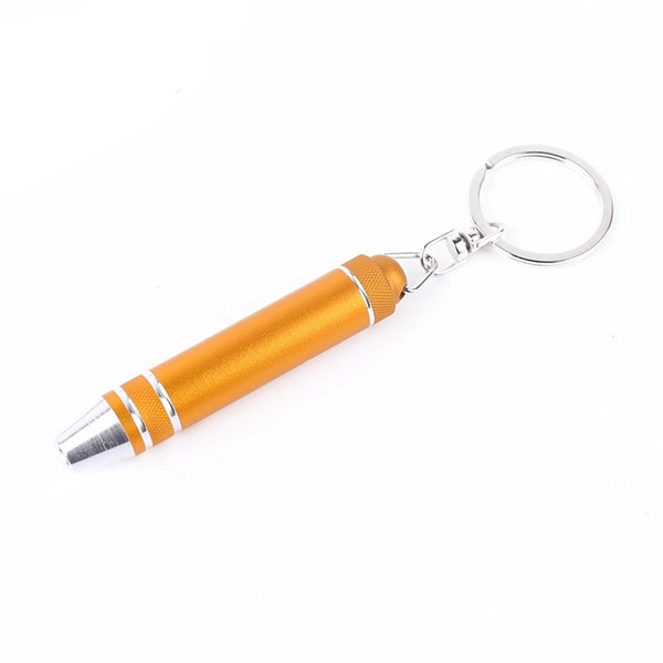 3 Bit Metal Screwdriver Tool Kit With Keychain