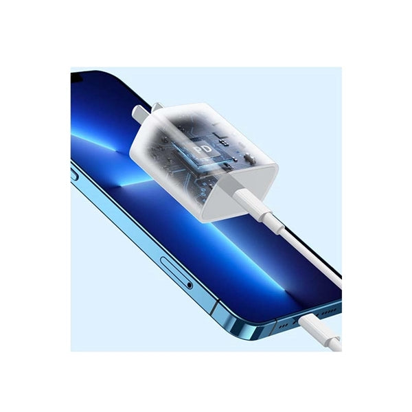 Dual Port PD Power Fast Type C Charging Block Plug Adapter