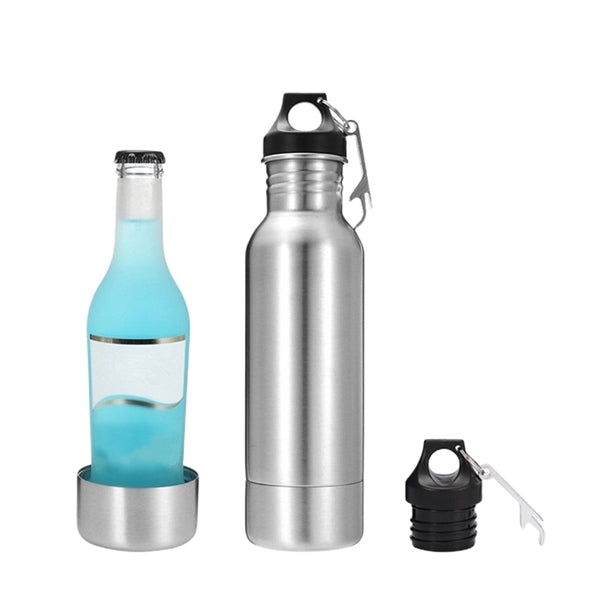 12 oz Stainless Steel Beer Can Bottle Cooler with Opener