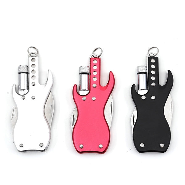 Multi Tool Kit Keychain Bottle Opener Cutlery With Led Light