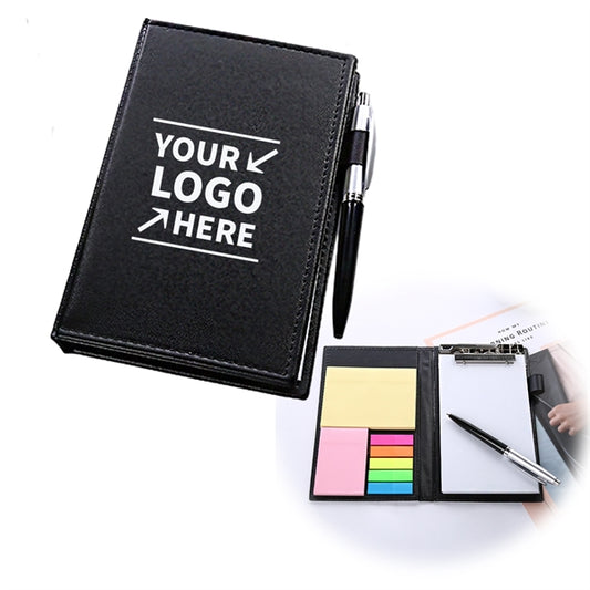 Executive Notepad with Pen and Sticky Flags
