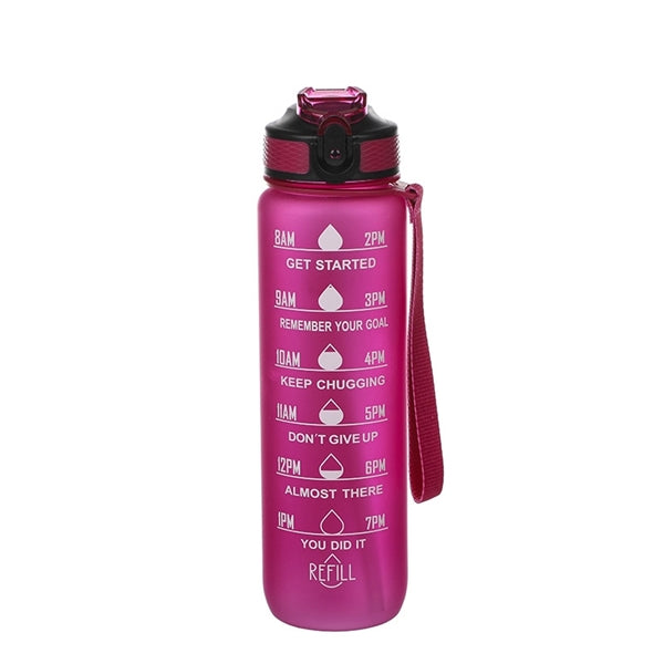 1 Litre 24 oz Tritan Water Bottle with StrawTime Maker