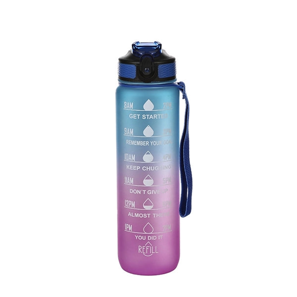 1 Litre 24 oz Tritan Water Bottle with StrawTime Maker