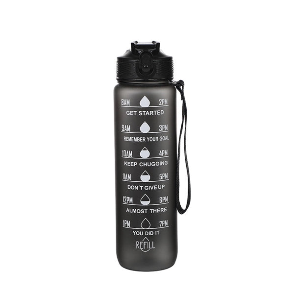 1 Litre 24 oz Tritan Water Bottle with StrawTime Maker
