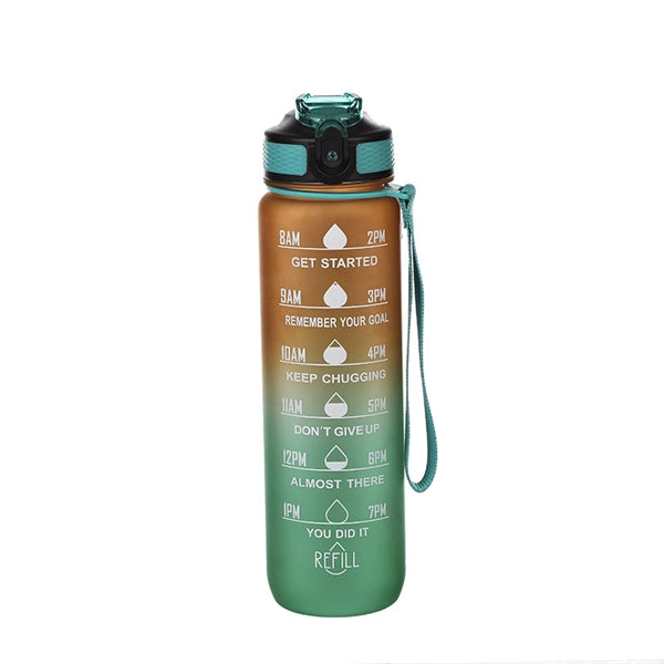 1 Litre 24 oz Tritan Water Bottle with StrawTime Maker