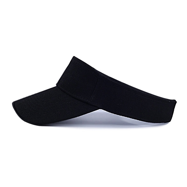 Wide Brim Hollow Top Sun Visor Hat Adjustable Sport Caps