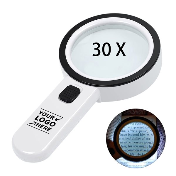30X Magnifier with LED Light