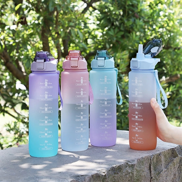 32 OZ Motivational Water Bottle